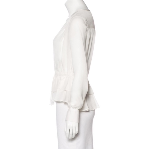 NWT Elle Sasson 100% Silk Blouse - Picture 5 of 8